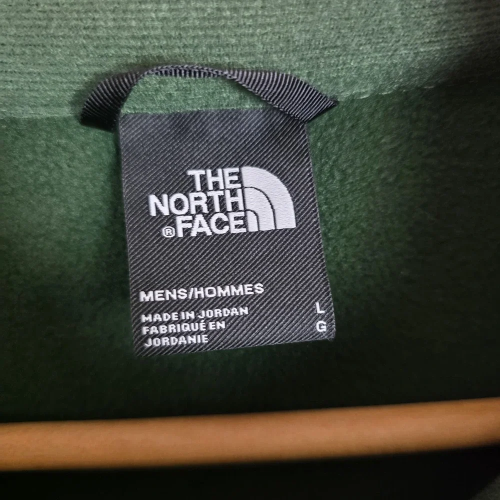 The North Face Canyonlands 1/2 Zip Fleece Pullover Men's L L Forest Green Jacket